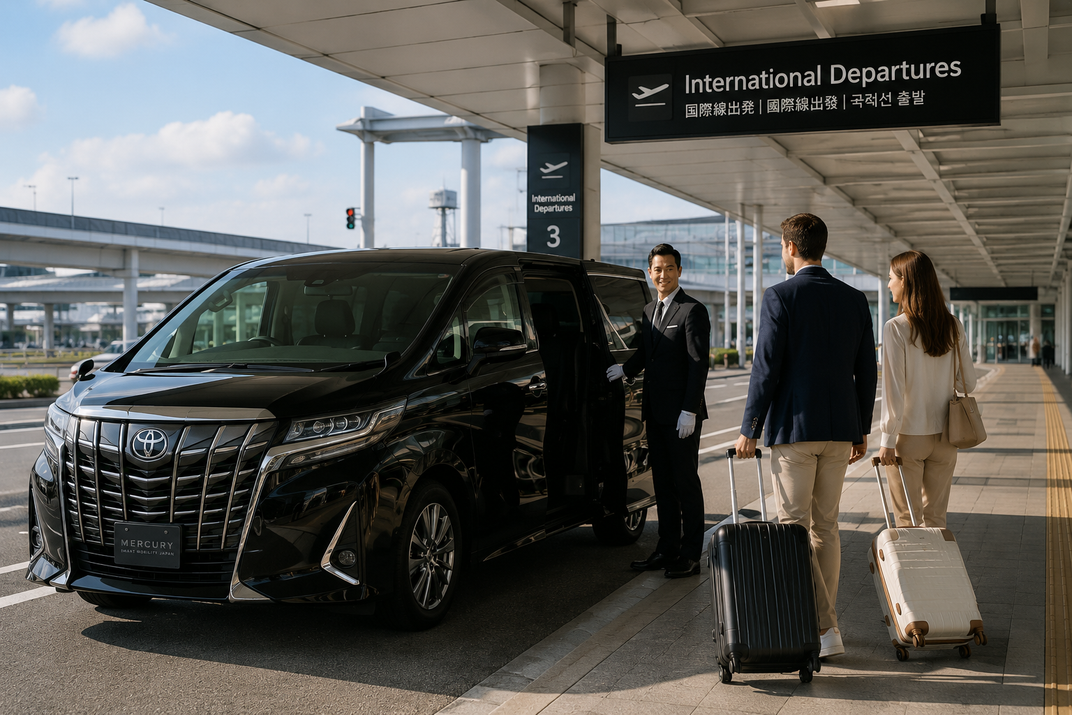 Airport transfer with premium vehicle in Japan