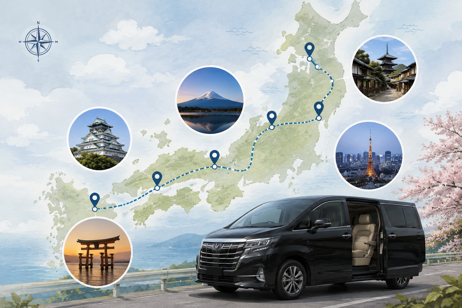 Customized business transportation in Japan