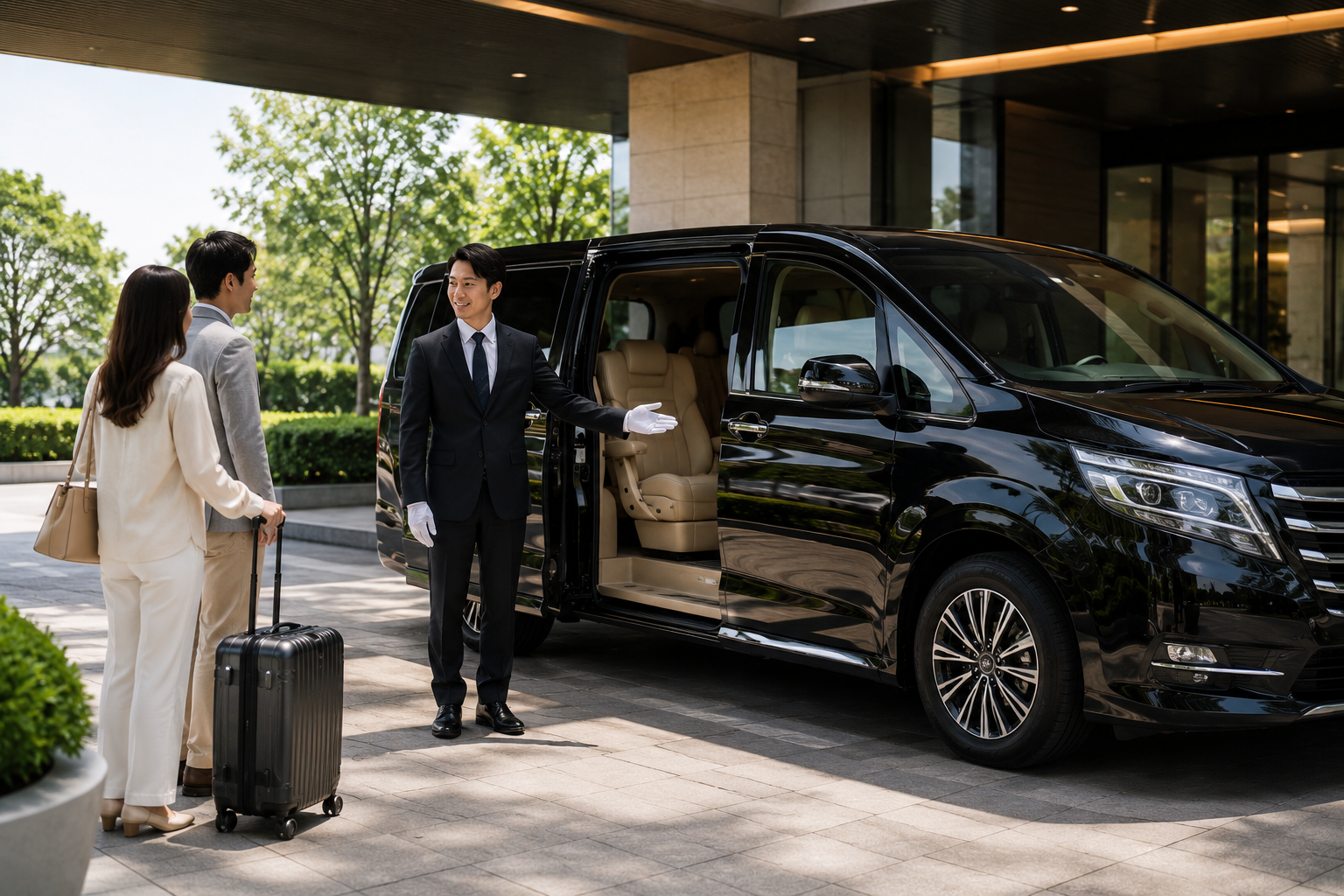 Private chauffeur transportation in Japan